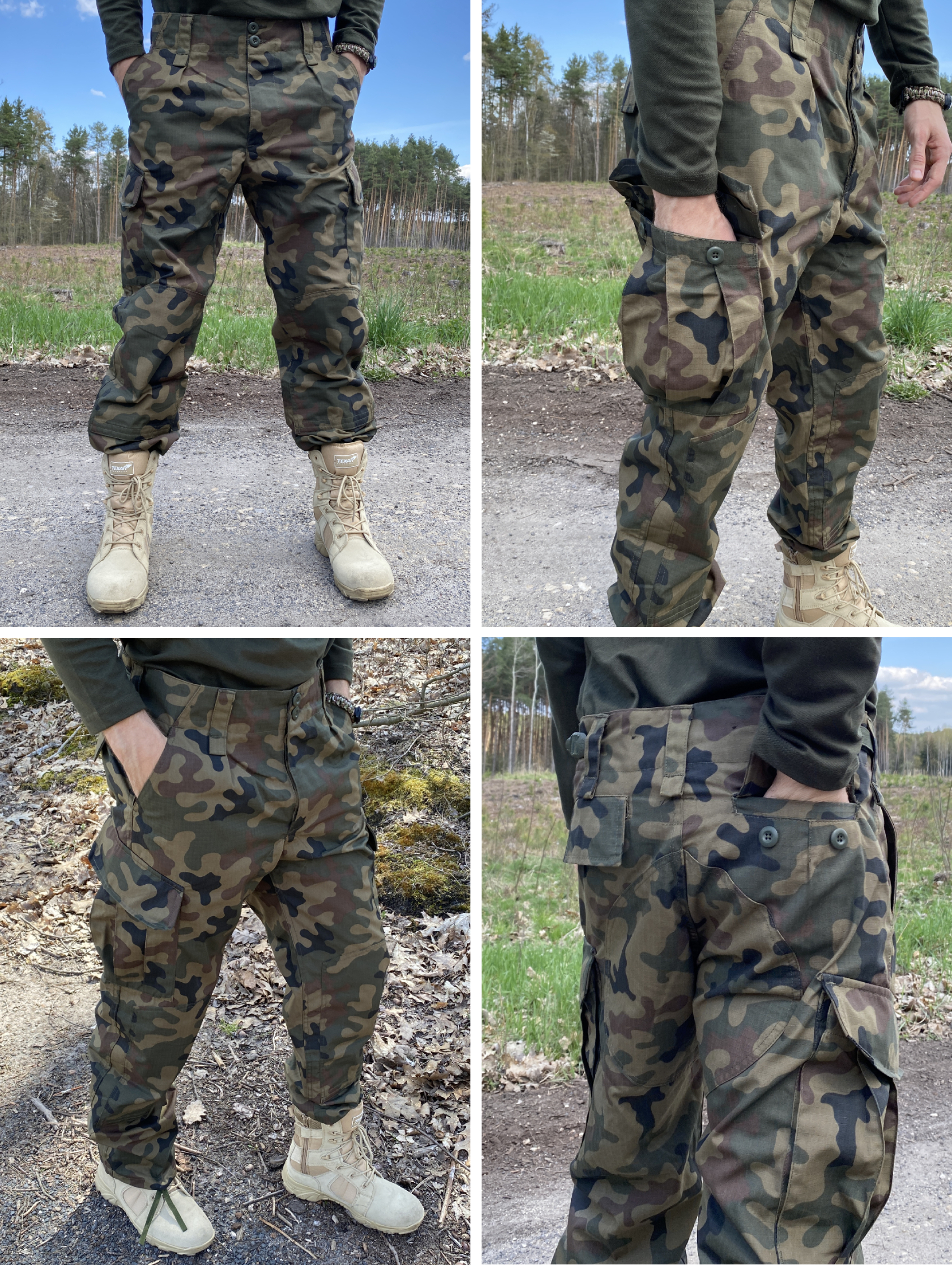 Spodnie Wojskowe Bojówki Wz.93 Rip-Stop PL CAMO Pantera