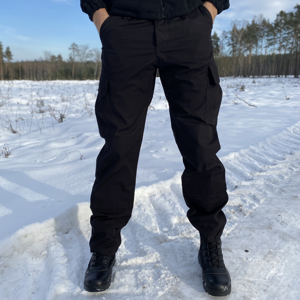 Spodnie Wojskowe Taktyczne Ochrona Rip-Stop Czarne Wz10 Spodnie Wojskowe Taktyczne Ochrona Rip-Stop Czarne Wz10