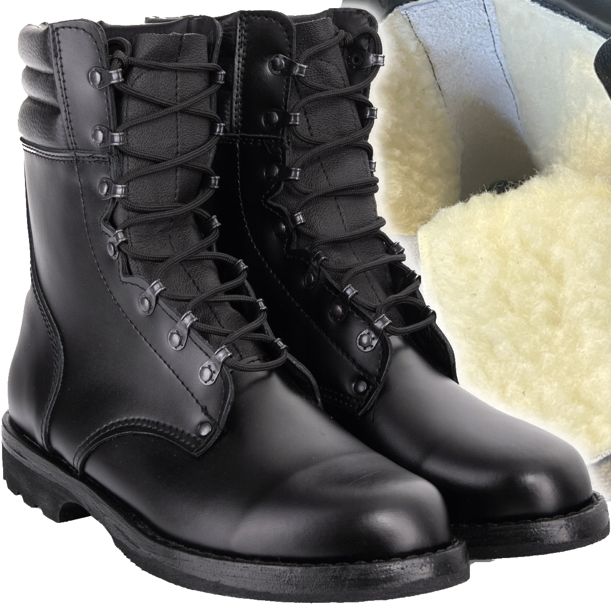 Buty Wojskowe Taktyczne Desanty Skoczki Zimowe Ocieplane