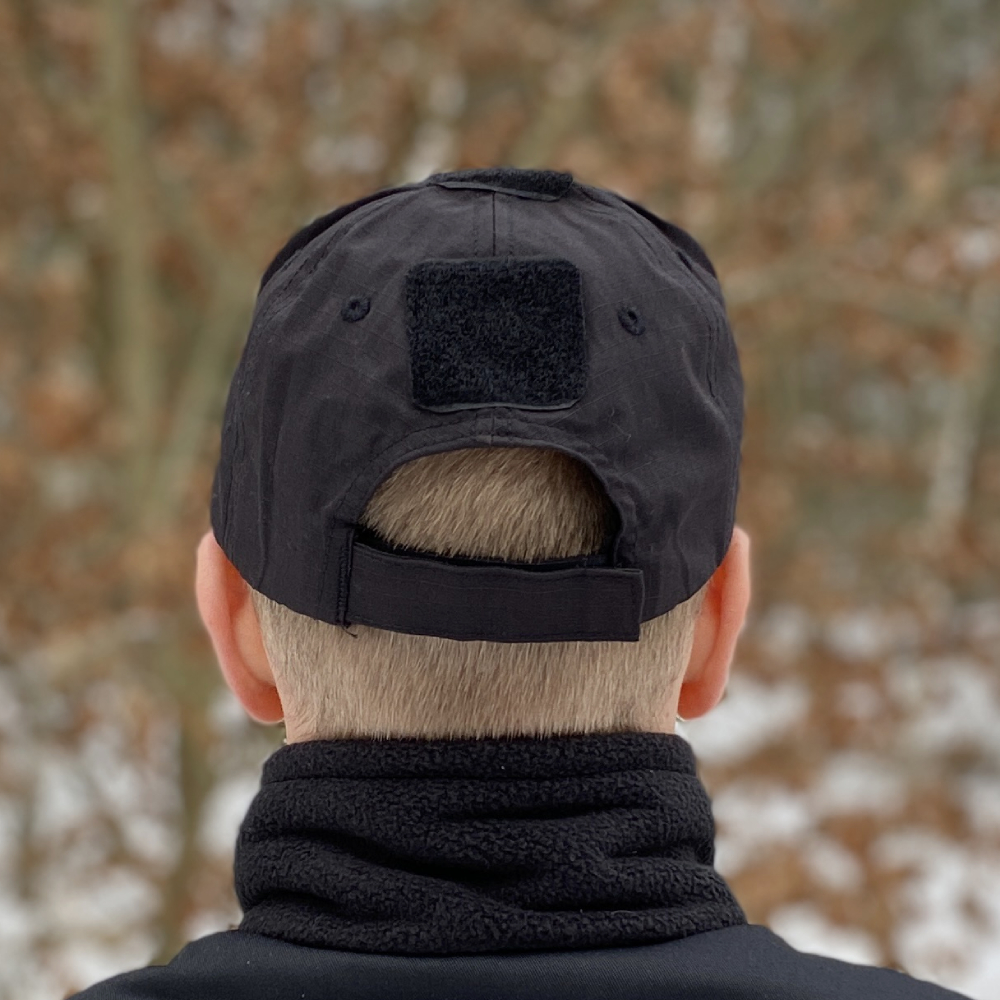 Wojskowa czapka z daszkiem Texar czarna Wojskowa czapka z daszkiem Texar czarna