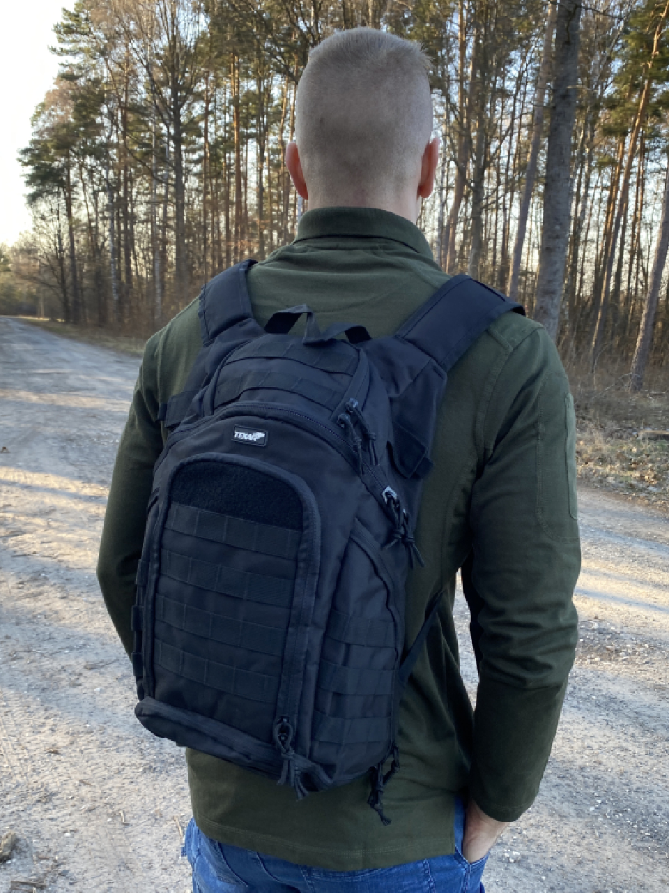 Plecak Wojskowy Czarny Cober Taktyczny Texar 25L Plecak Wojskowy Czarny Cober Taktyczny Texar 25L