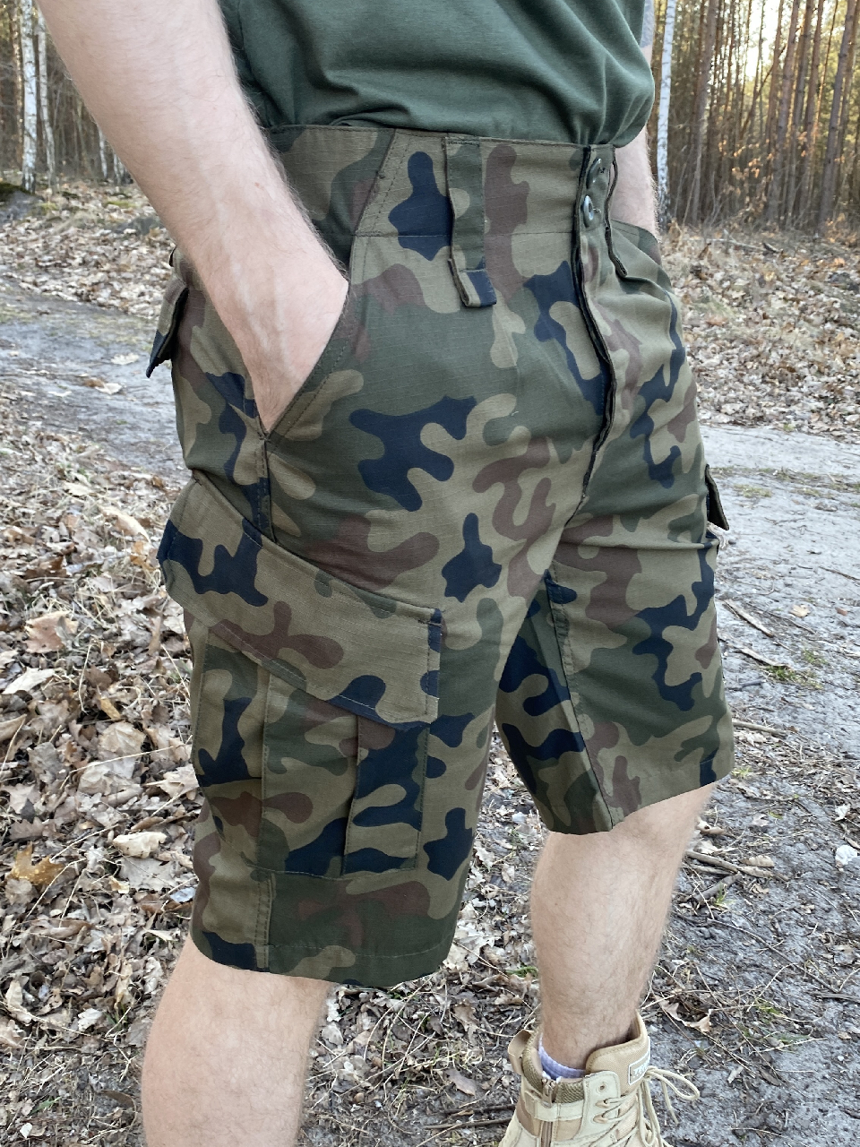 Spodenki Wojskowe Taktyczne Wz10 Rip-Stop Wz.93 PL camo Spodenki Wojskowe Taktyczne Wz10 Rip-Stop Wz.93 PL camo