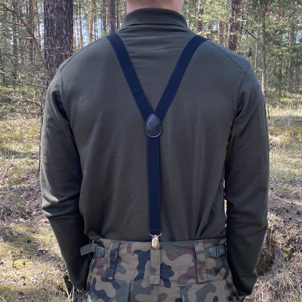 Szelki wojskowe do spodni czarne M – XL Szelki wojskowe do spodni czarne M – XL