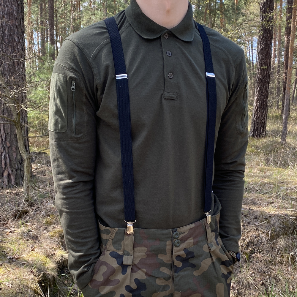 Szelki wojskowe do spodni czarne M – XL Szelki wojskowe do spodni czarne M – XL