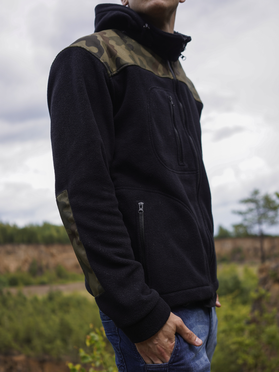 Polar Wojskowy Bluza polarowa Moro z kapturem Wz.93 360g/m2 Polar Wojskowy Bluza polarowa Moro z kapturem Wz.93 360g/m2