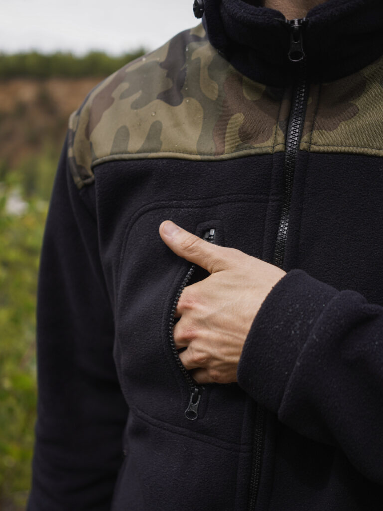 Polar Wojskowy Bluza polarowa Moro z kapturem Wz.93 360g/m2