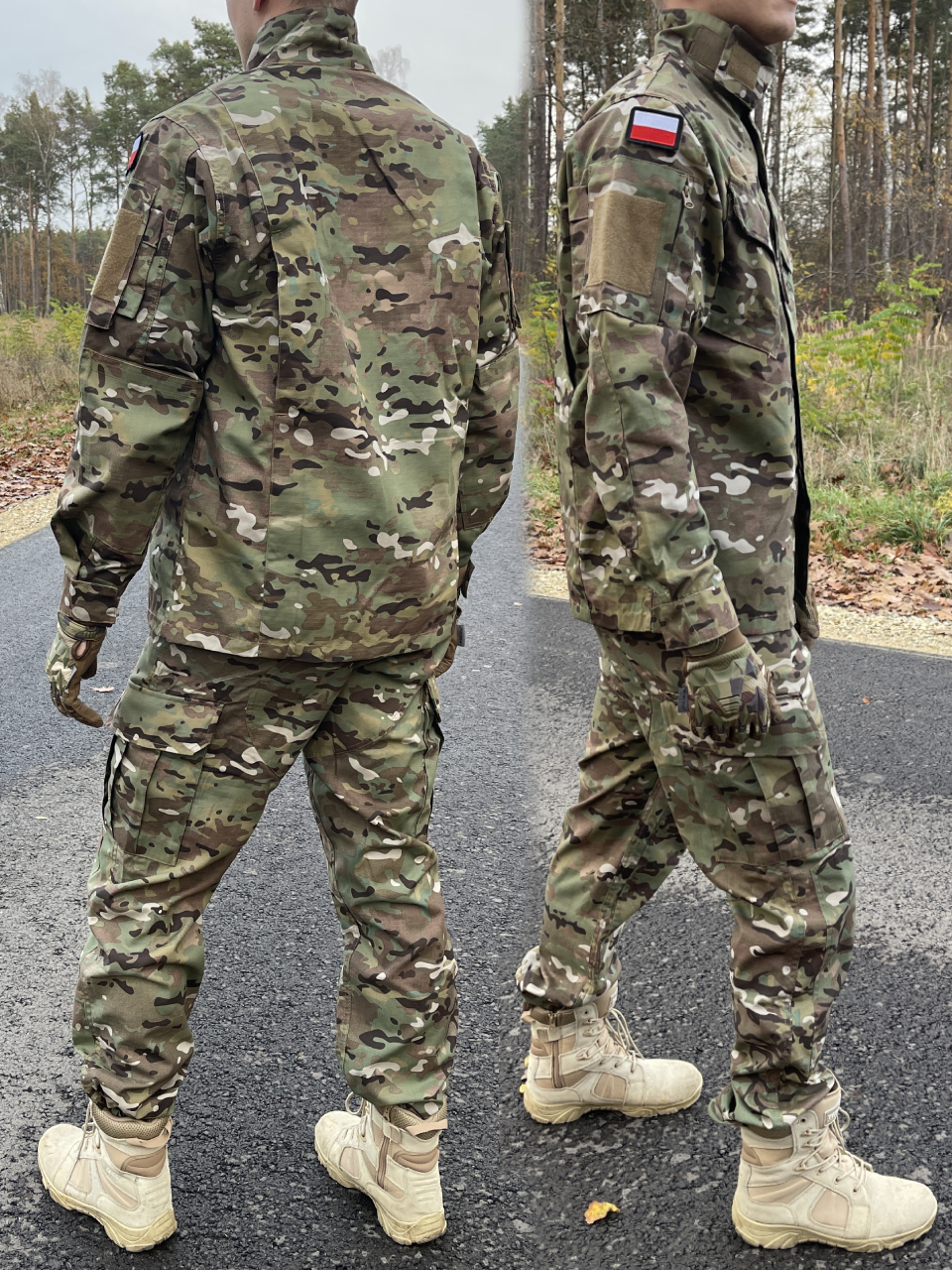 Mundur Wojskowy Polowy Taktyczny Multicam Texar WZ10 + Flagi POLSKIE Mundur Wojskowy Polowy Taktyczny Multicam Texar WZ10 + Flagi POLSKIE