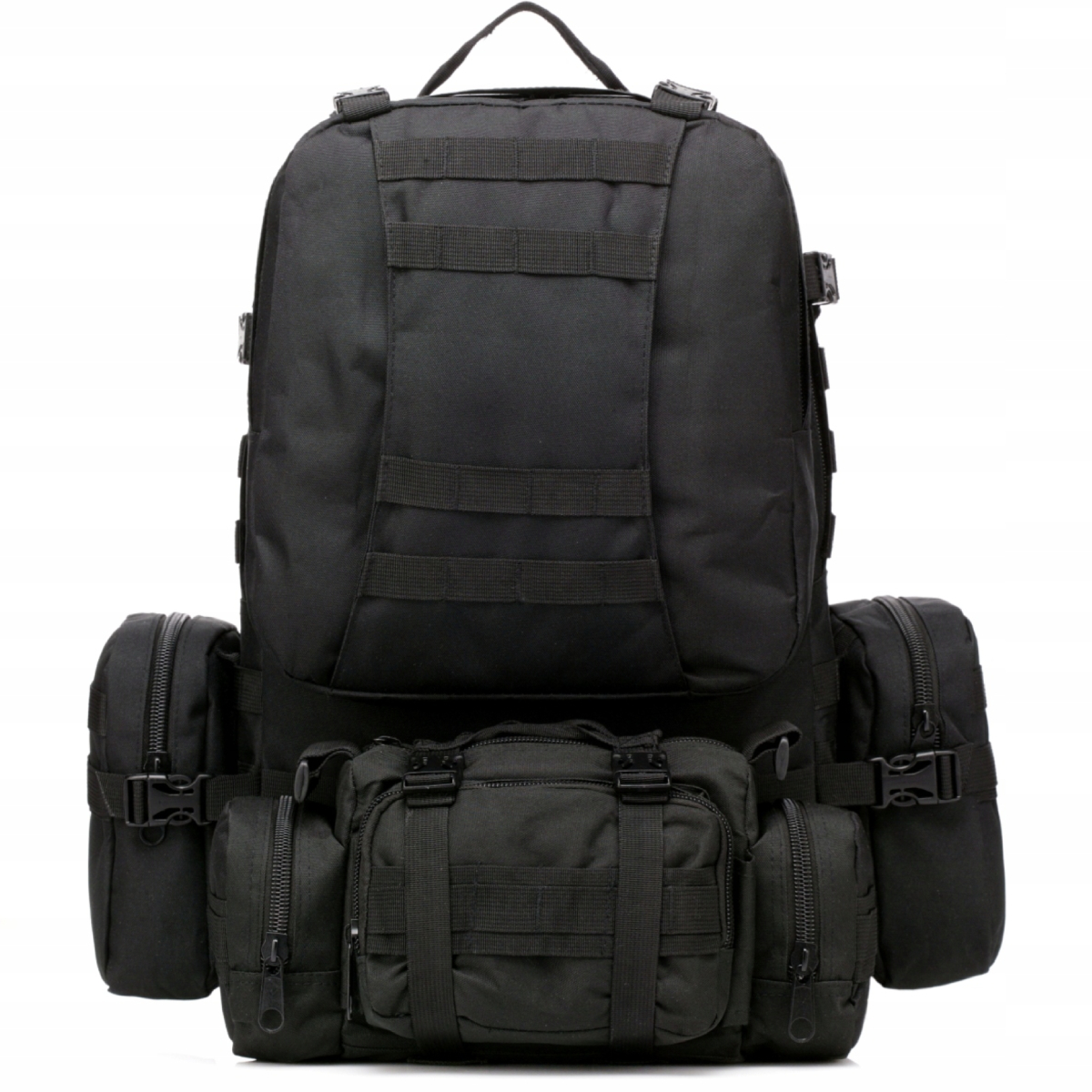 Plecak Wojskowy Czarny militarny Taktyczny Survival 60L Plecak Wojskowy Czarny militarny Taktyczny Survival 60L