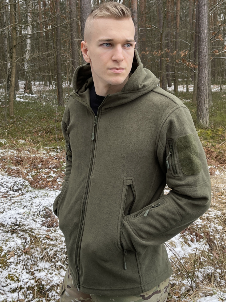 polar taktyczny zielony ocieplany polar taktyczny zielony ocieplany