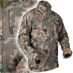 Kurtka Wojskowa Softshell Taktyczna Moro Ciepla M